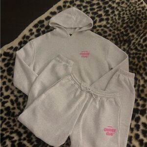 White Fox Comfort Club Hoodie and Sweat Set
